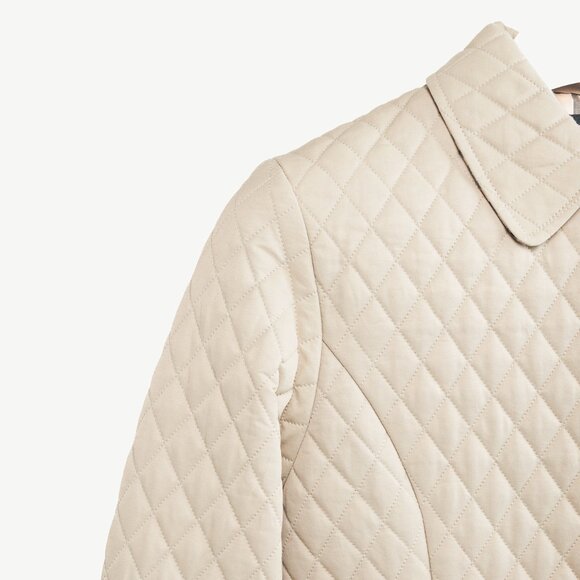 Burberry Beige Quilted Zip-Closure Jacket - Picture 5 of 11